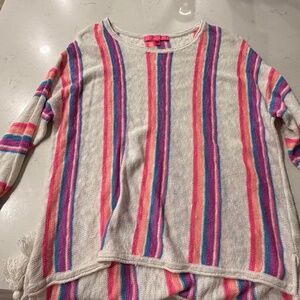 Lilly Pulitzer Poncho Tassle Sweater